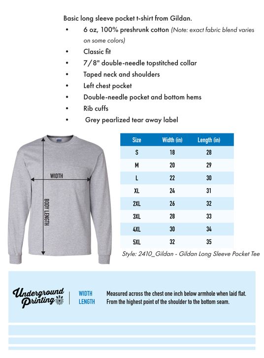 Size Chart For 2410_Gildan