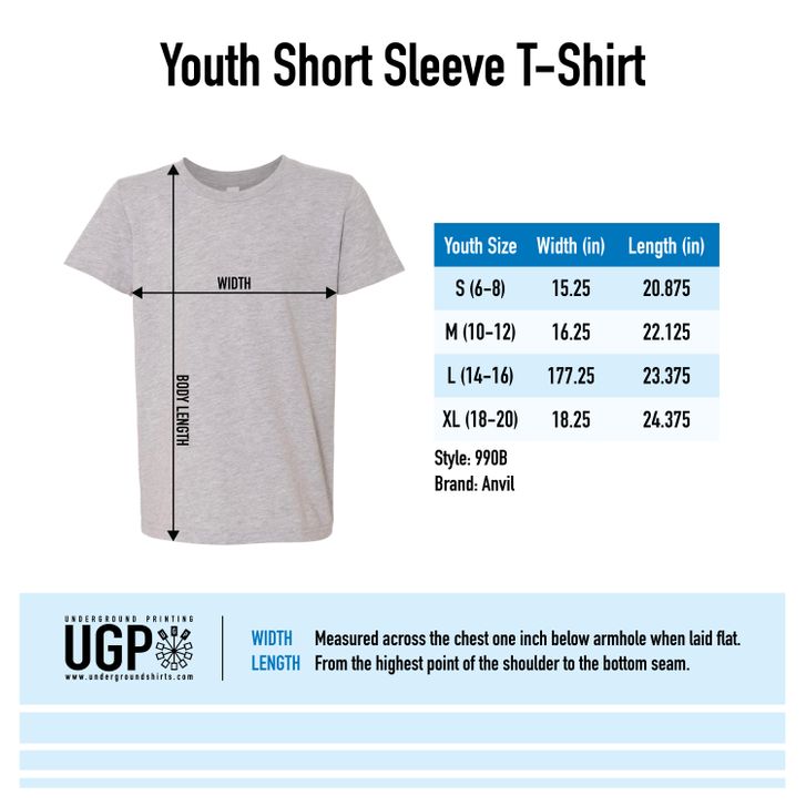 Size Chart For 3001Y