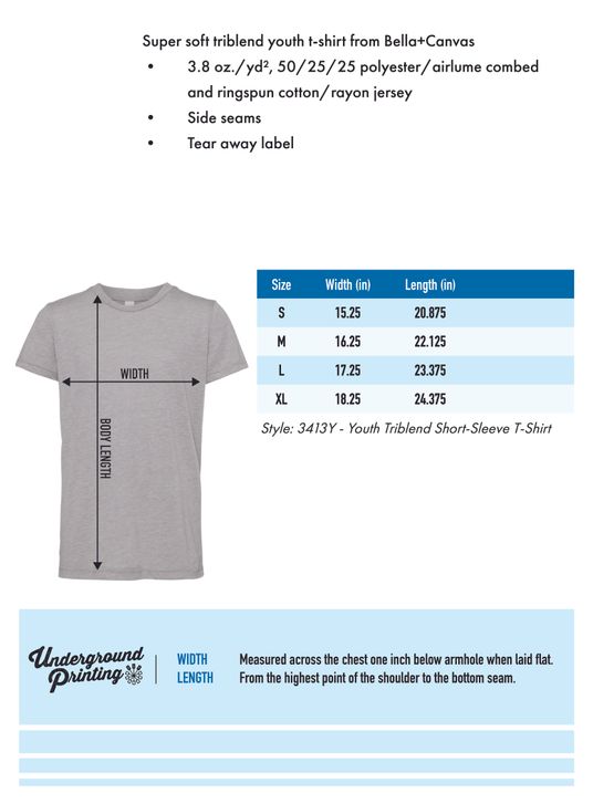 Size Chart For 3413Y