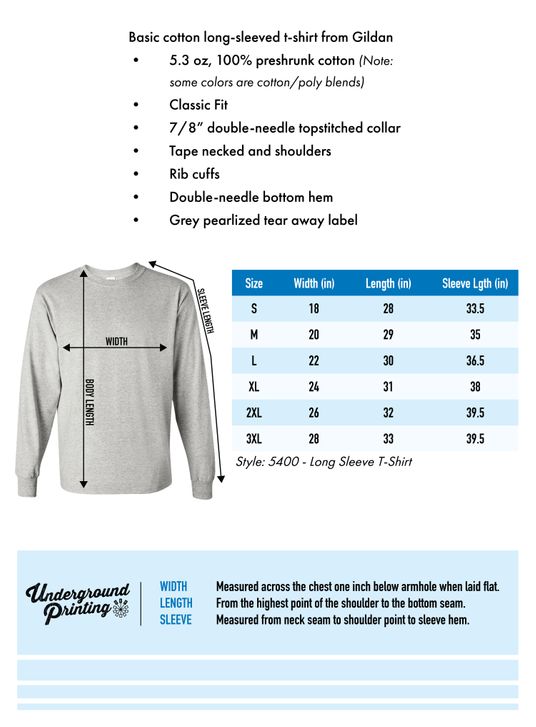 Size Chart For 5400