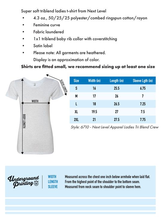 Size Chart For 6710