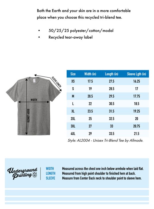 Size Chart For AL2004