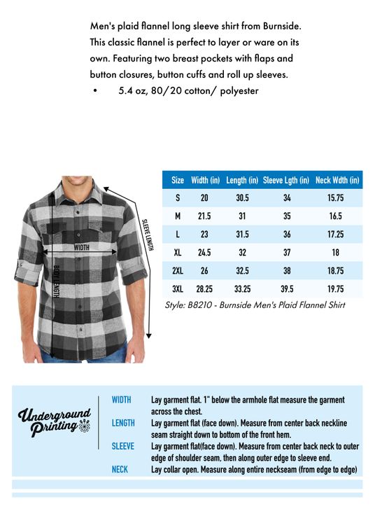 Size Chart For B8210