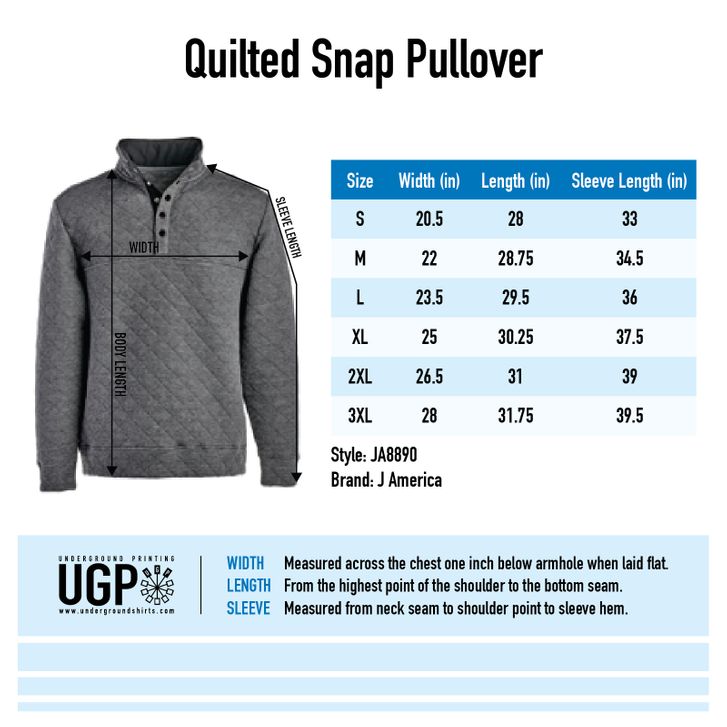 Size Chart For JA8890