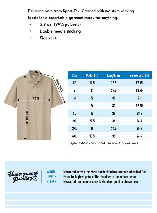 Size Chart For K469