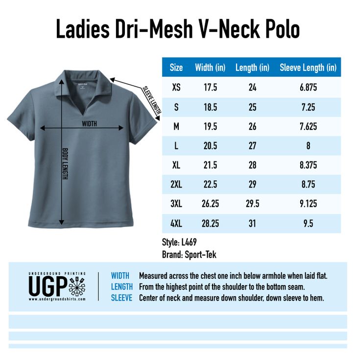 Size Chart For L469