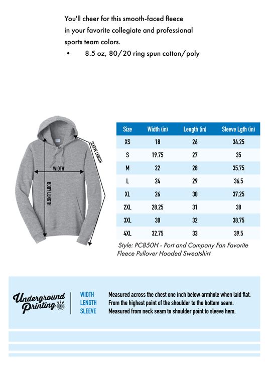 Size Chart For PC850H