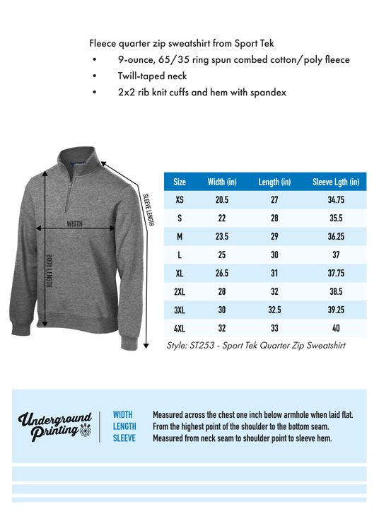 Size Chart For ST253