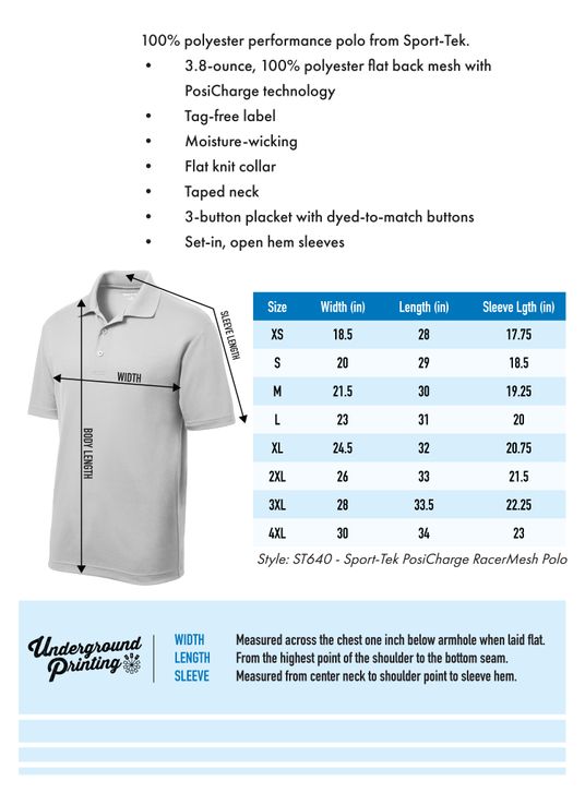 Size Chart For ST640