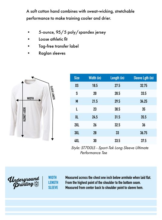 Size Chart For ST700LS